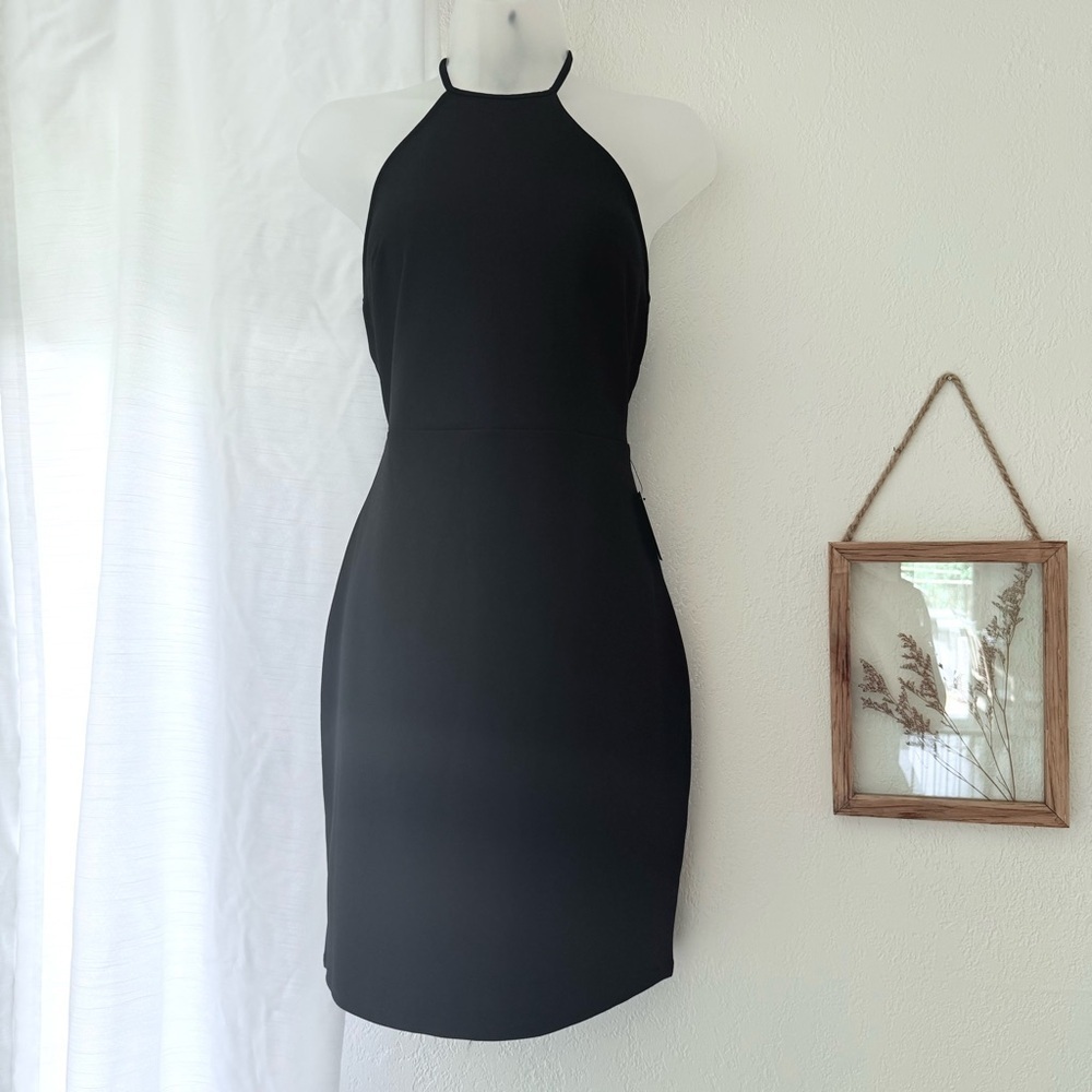 NWT LBD Little Black Dress from Express Womes Size S halter top mini dress